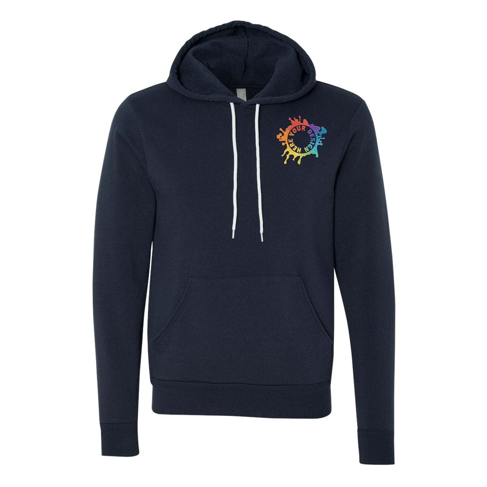 Bella + Canvas Unisex Sponge Fleece Pullover Hoodie Embroidery - Mato & Hash
