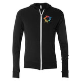 Bella + Canvas Unisex Triblend Lightweight Full-Zip Hooded Sweatshirt Embroidery - Mato & Hash