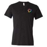 Bella + Canvas Unisex Triblend V-Neck T-Shirt Embroidery - Mato & Hash