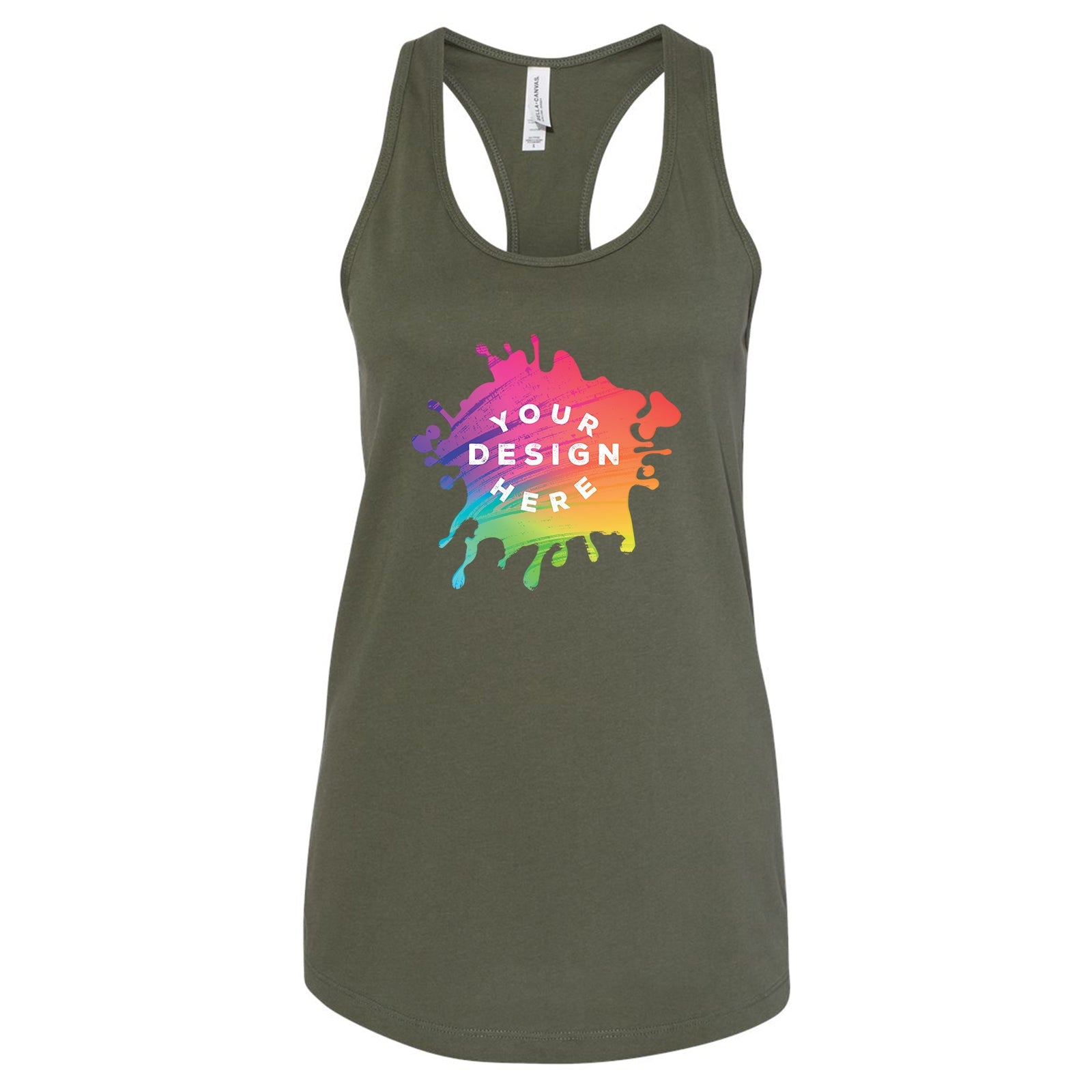 Bella + Canvas Women's 100% Cotton Jersey Racerback Tank Top - Mato & Hash