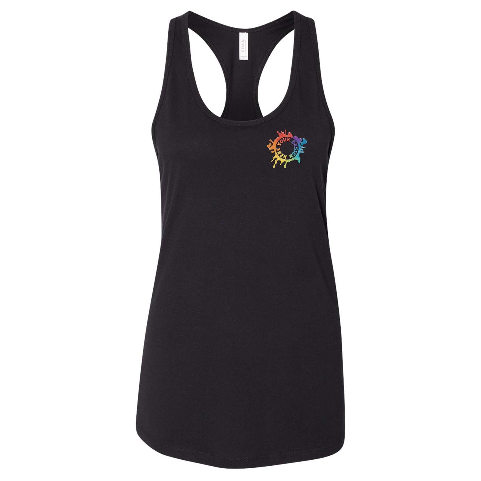 Bella + Canvas Women's 100% Cotton Jersey Racerback Tank Top Embroidery - Mato & Hash