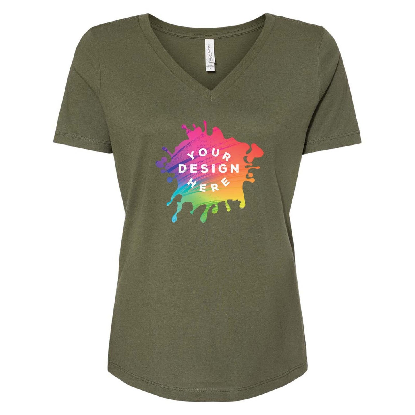 Bella + Canvas Women's 100% Cotton Jersey V-Neck T-Shirt - Mato & Hash