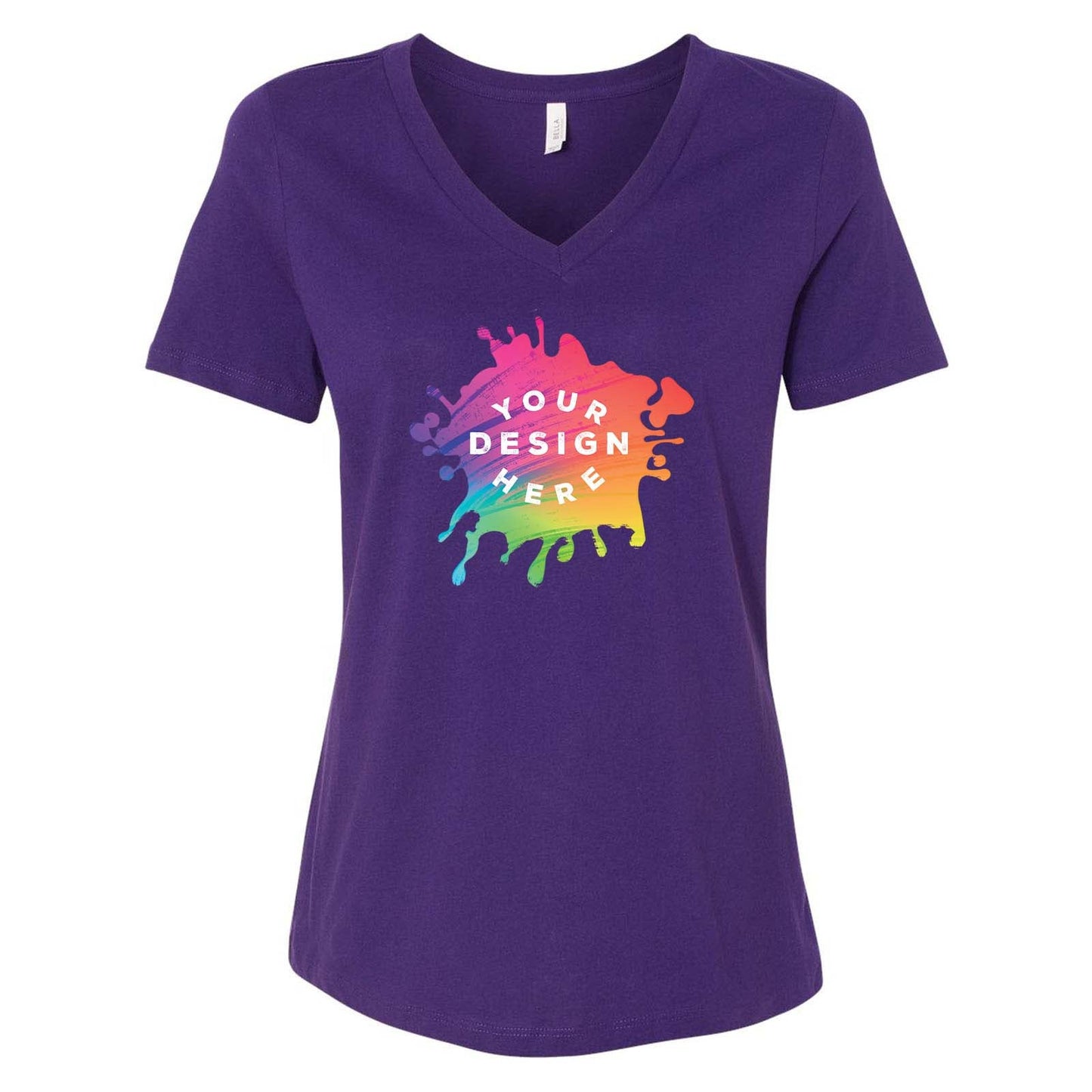 Bella + Canvas Women's 100% Cotton Jersey V-Neck T-Shirt - Mato & Hash