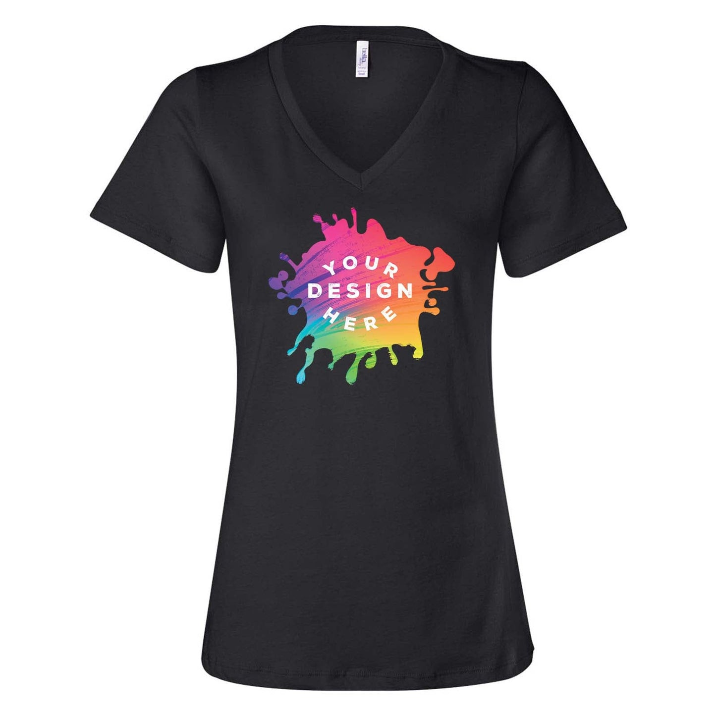 Bella + Canvas Women's 100% Cotton Jersey V-Neck T-Shirt - Mato & Hash