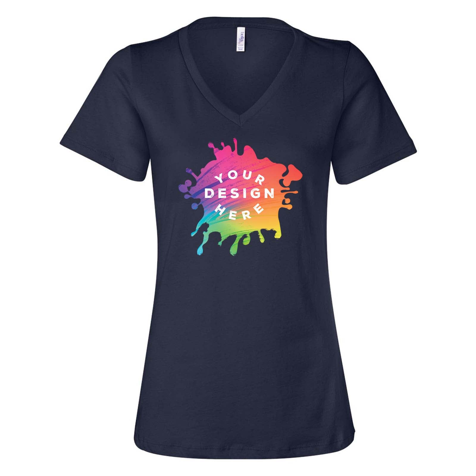 Bella + Canvas Women's 100% Cotton Jersey V-Neck T-Shirt - Mato & Hash