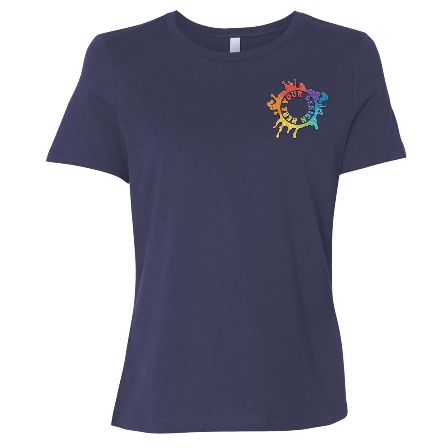 Bella + Canvas Women's 100% Cotton T-Shirt Embroidery - Mato & Hash
