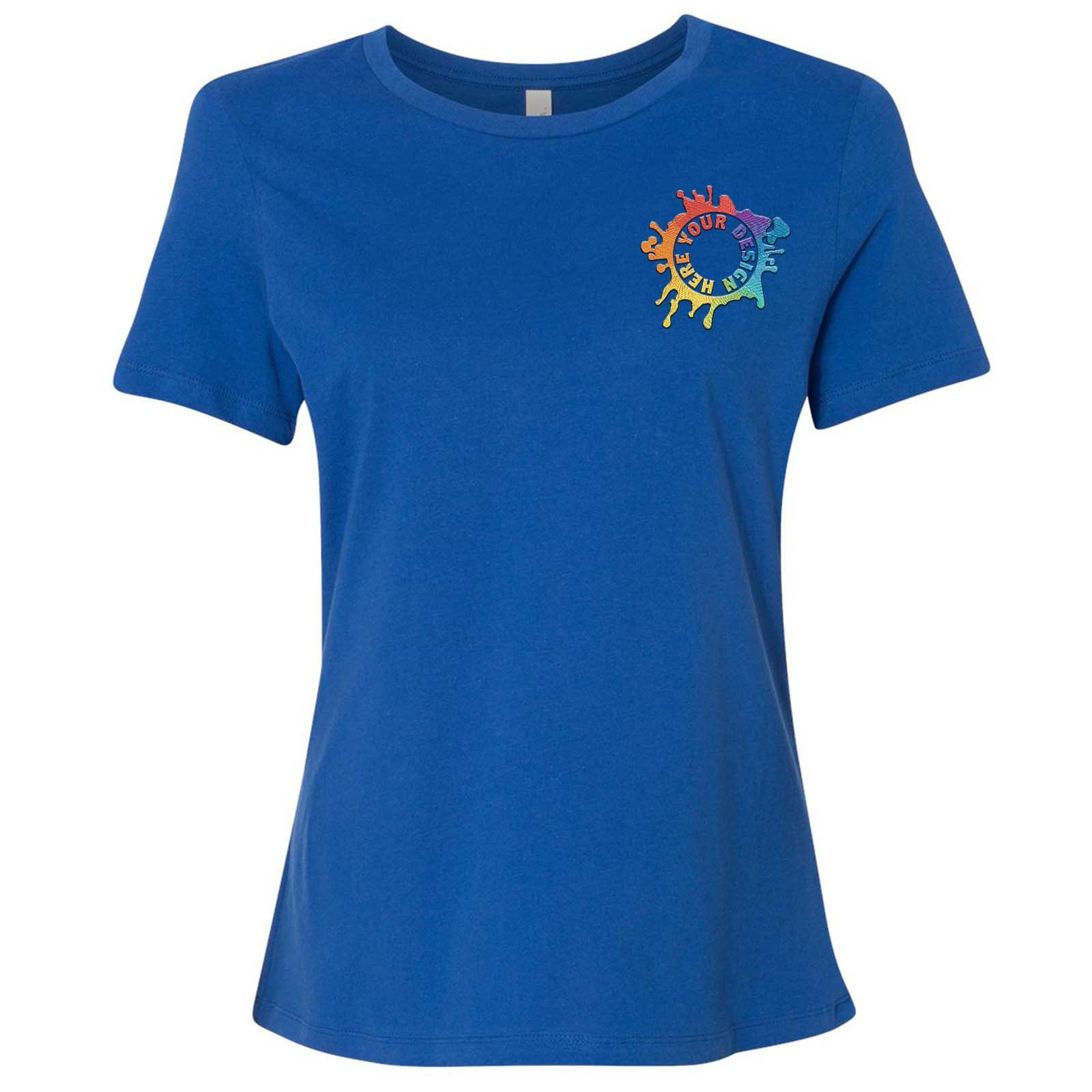 Bella + Canvas Women's 100% Cotton T-Shirt Embroidery - Mato & Hash