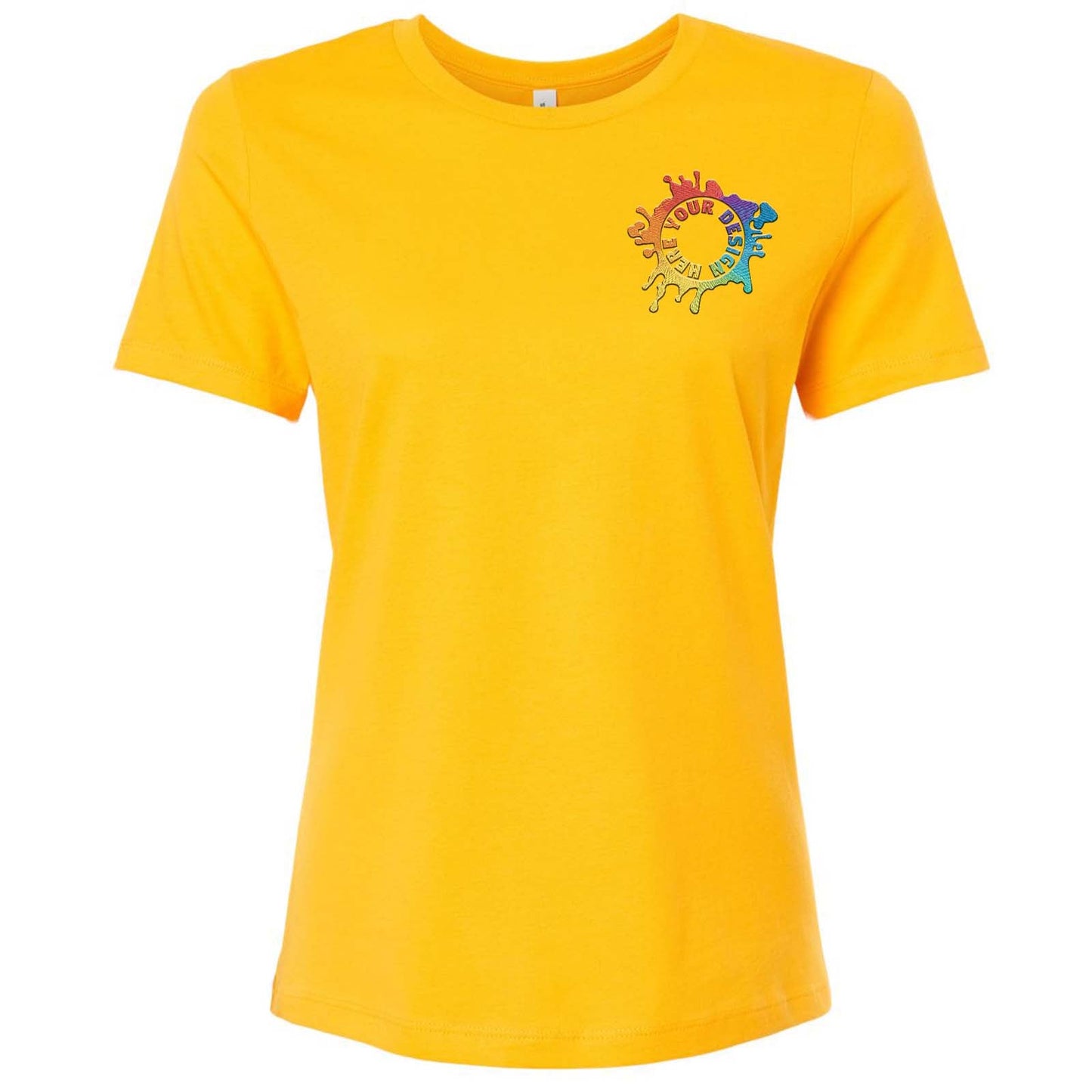 Bella + Canvas Women's 100% Cotton T-Shirt Embroidery - Mato & Hash