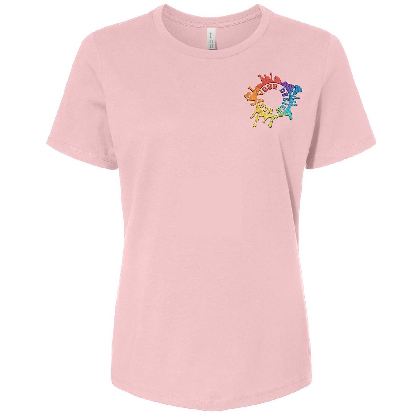 Bella + Canvas Women's 100% Cotton T-Shirt Embroidery - Mato & Hash
