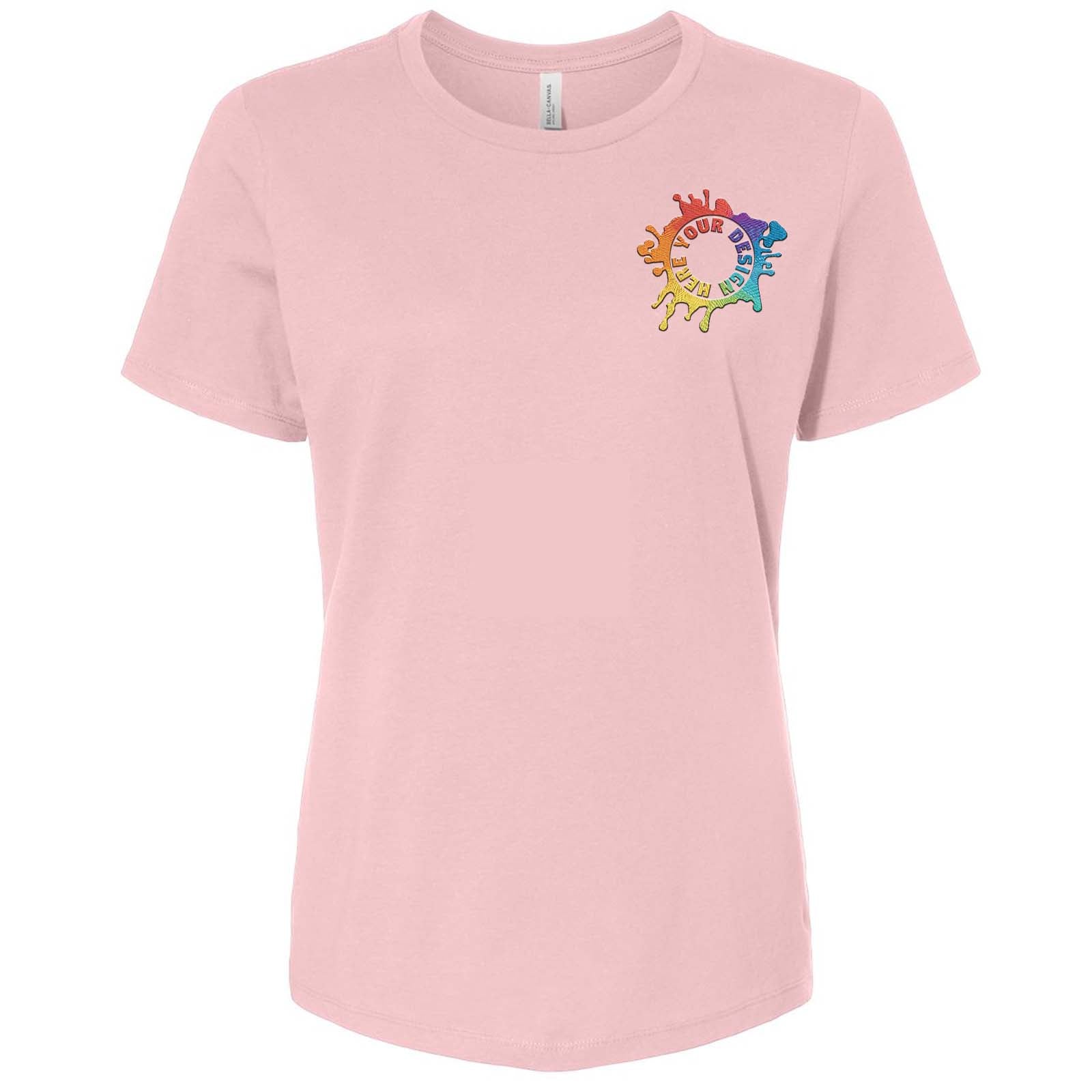 Bella + Canvas Women's 100% Cotton T-Shirt Embroidery - Mato & Hash