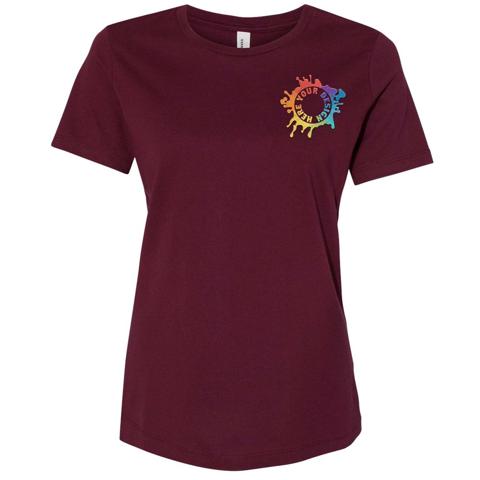 Bella + Canvas Women's 100% Cotton T-Shirt Embroidery - Mato & Hash