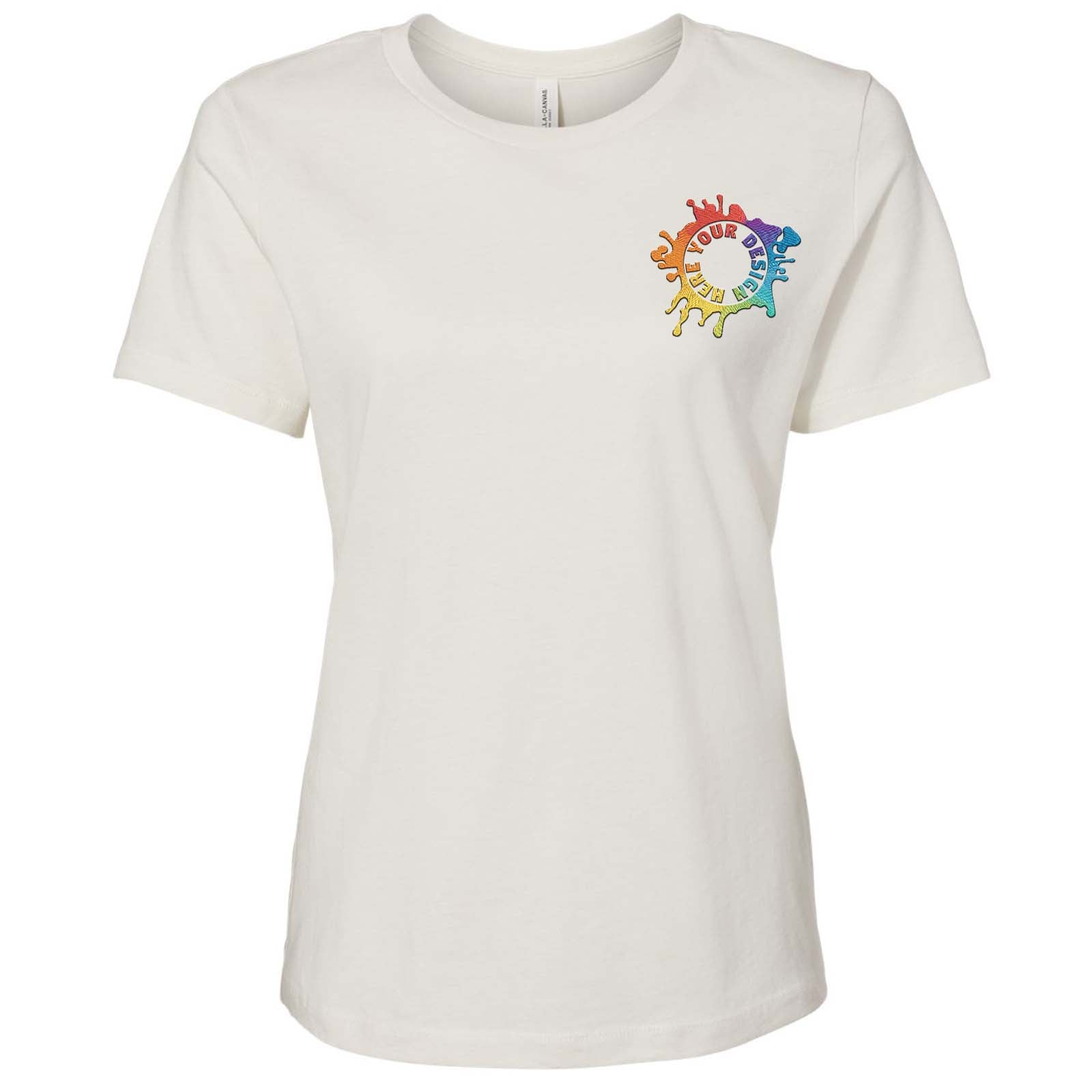 Bella + Canvas Women's 100% Cotton T-Shirt Embroidery - Mato & Hash