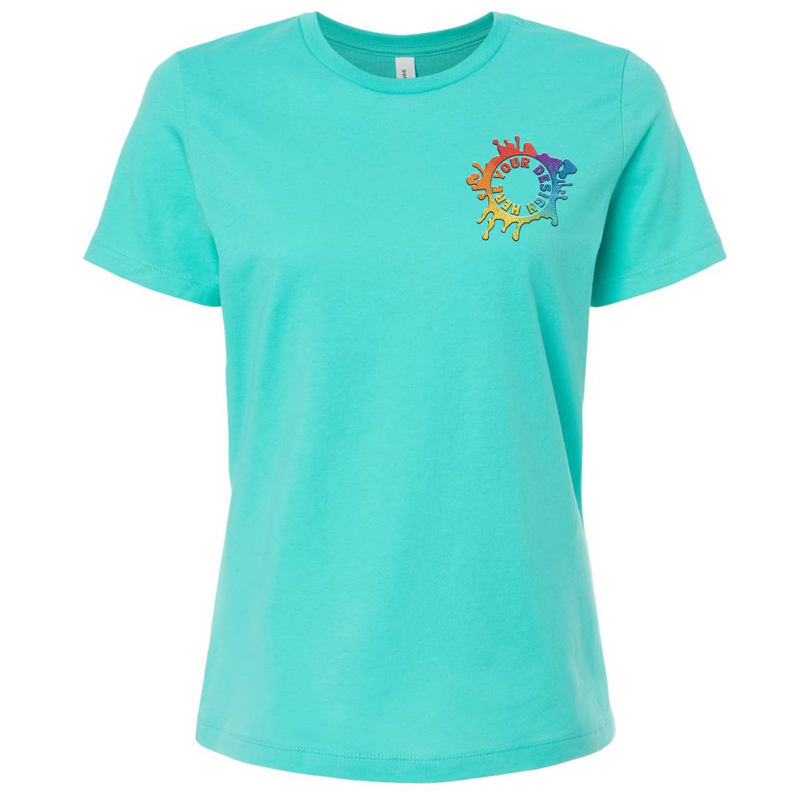 Bella + Canvas Women's 100% Cotton T-Shirt Embroidery - Mato & Hash