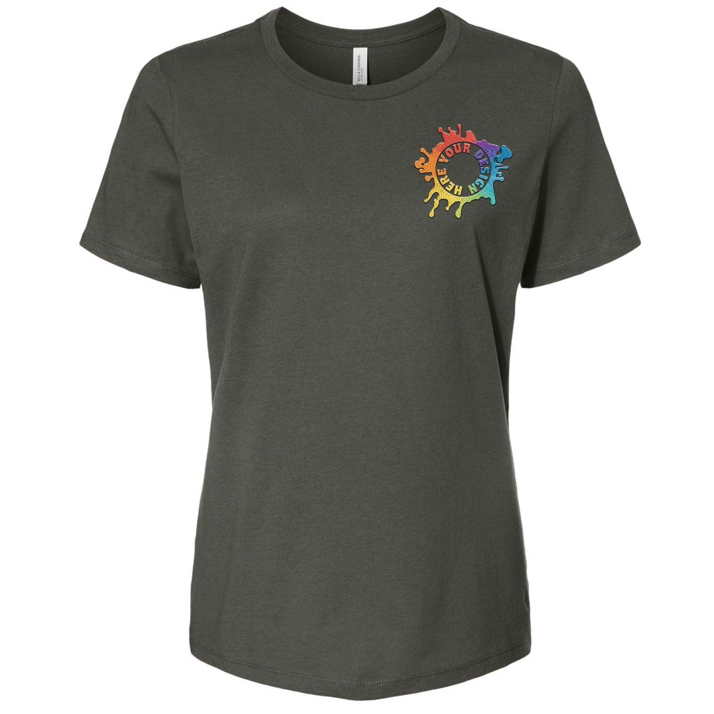 Bella + Canvas Women's 100% Cotton T-Shirt Embroidery - Mato & Hash