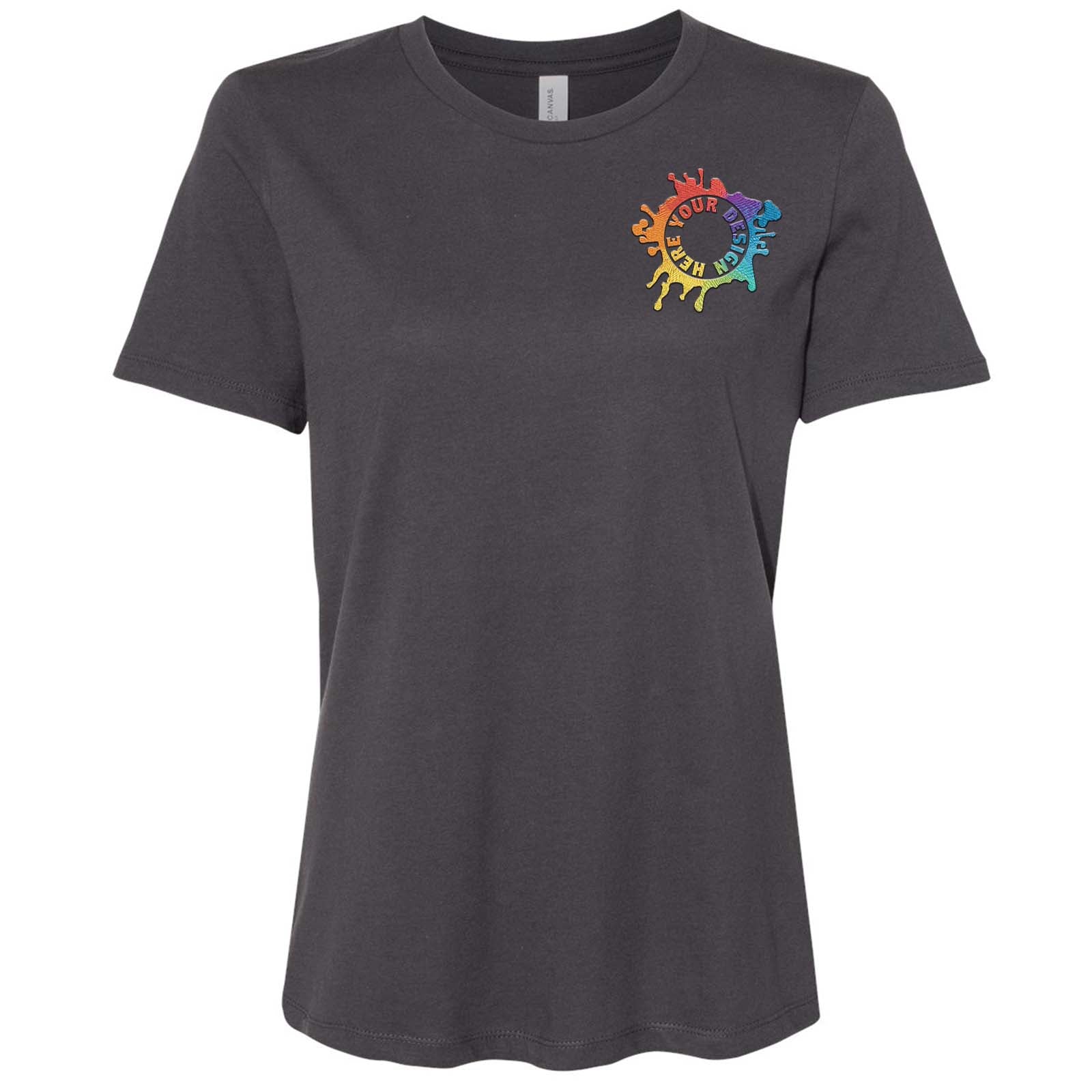 Bella + Canvas Women's 100% Cotton T-Shirt Embroidery - Mato & Hash
