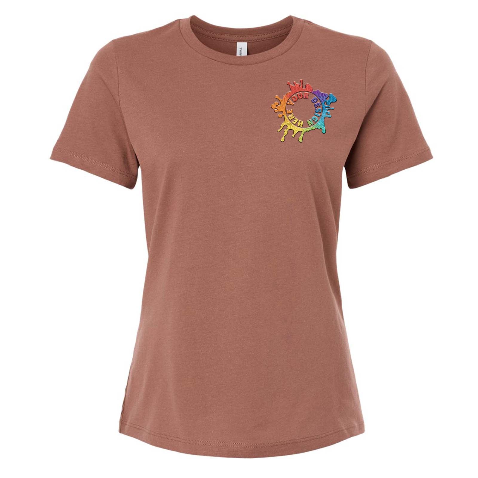 Bella + Canvas Women's 100% Cotton T-Shirt Embroidery - Mato & Hash