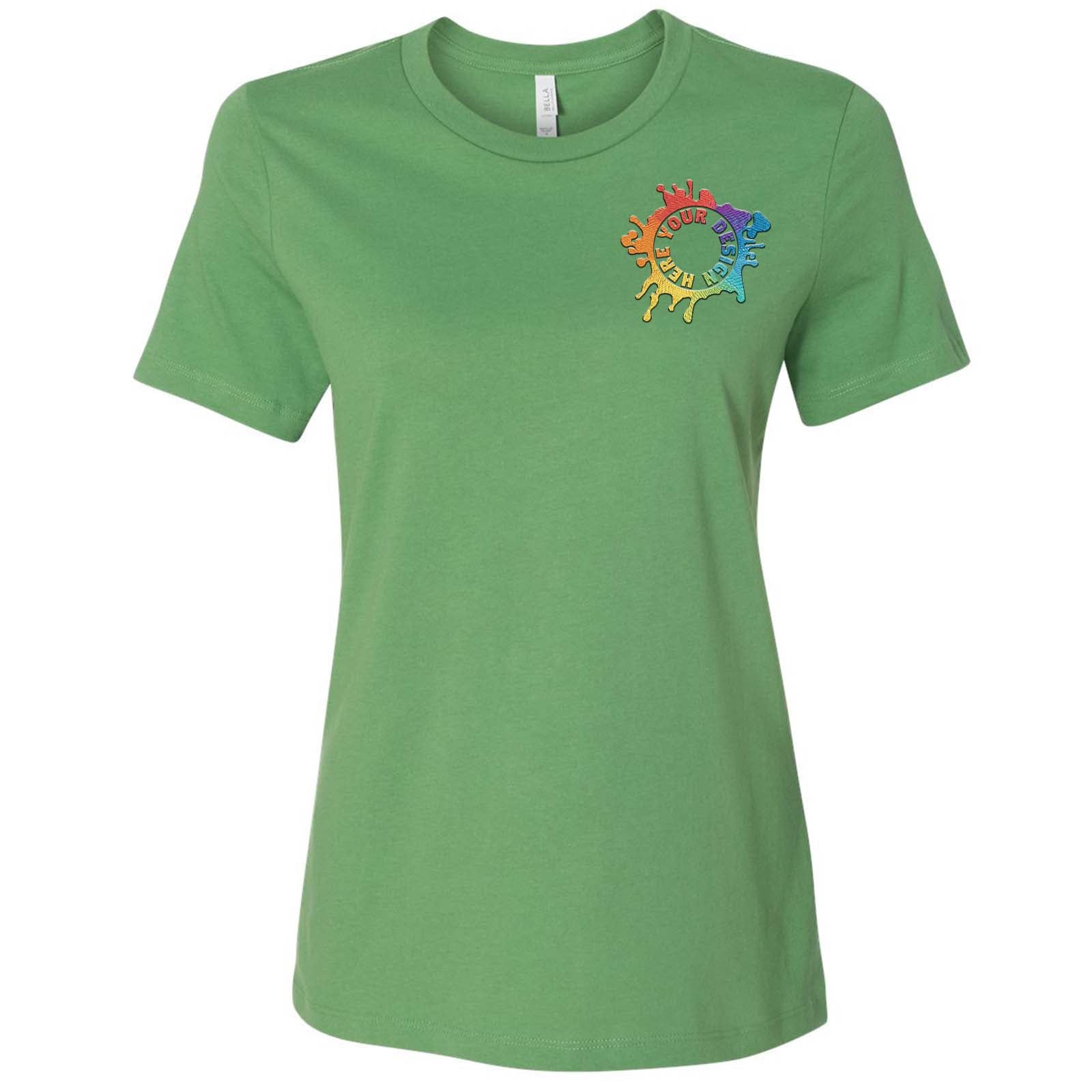 Bella + Canvas Women's 100% Cotton T-Shirt Embroidery - Mato & Hash