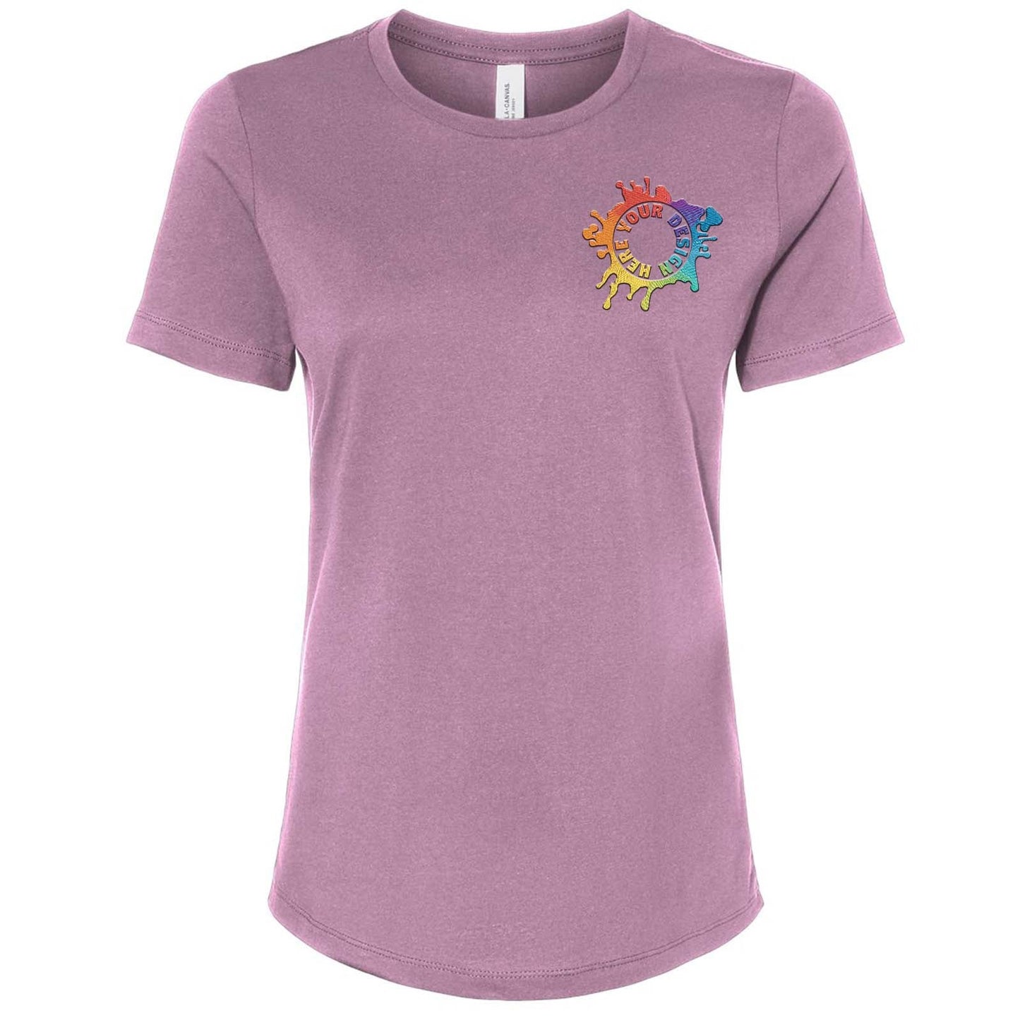 Bella + Canvas Women's 100% Cotton T-Shirt Embroidery - Mato & Hash