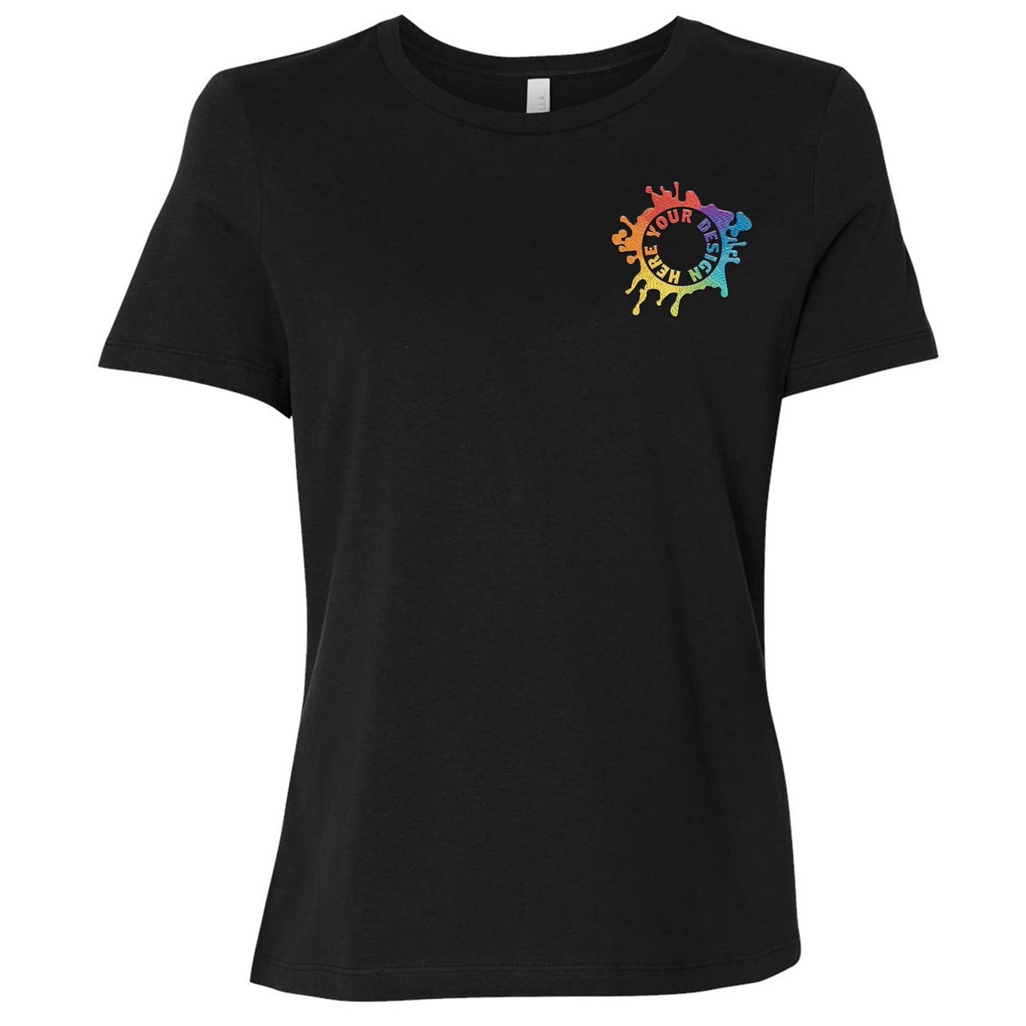 Bella + Canvas Women's 100% Cotton T-Shirt Embroidery - Mato & Hash