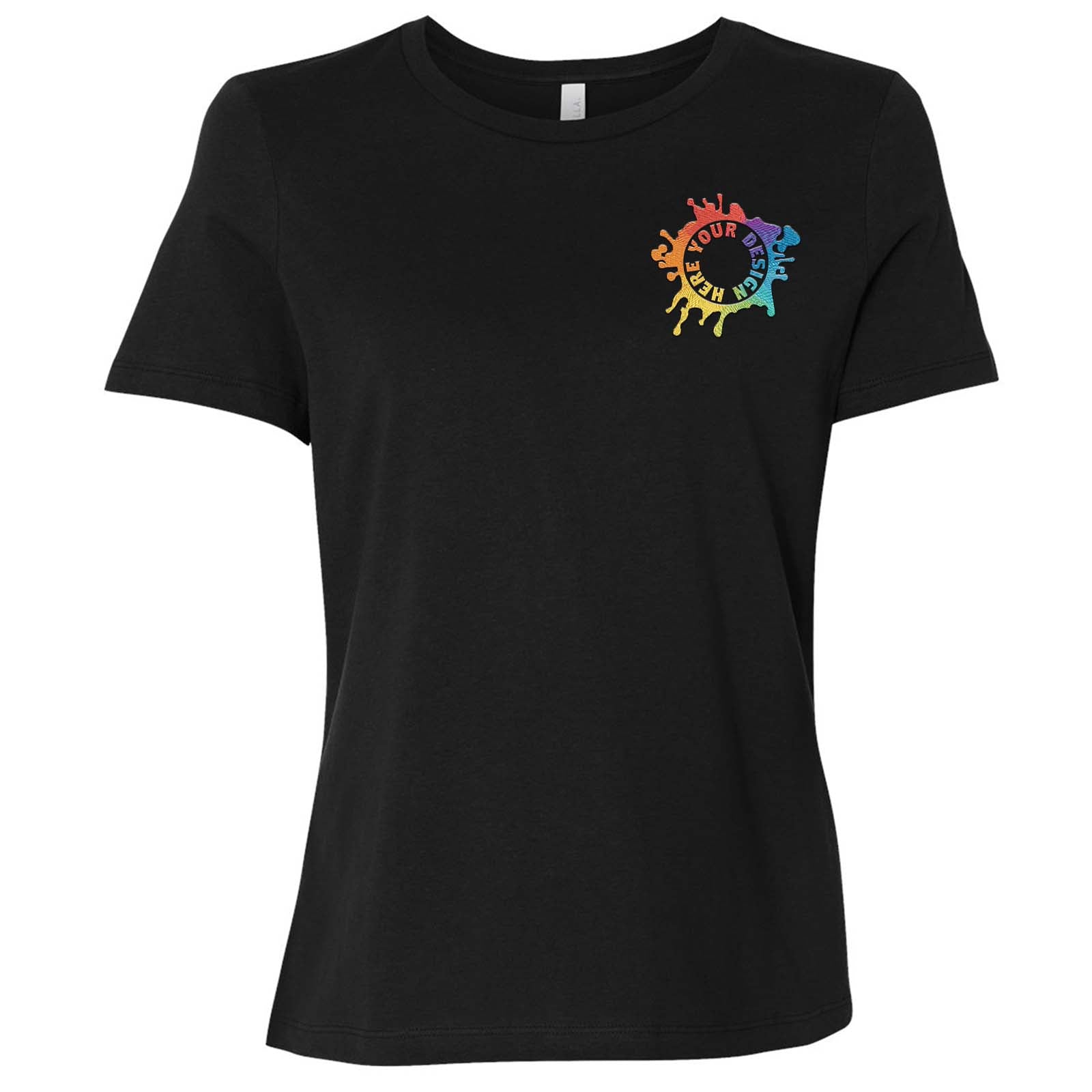 Bella + Canvas Women's 100% Cotton T-Shirt Embroidery - Mato & Hash