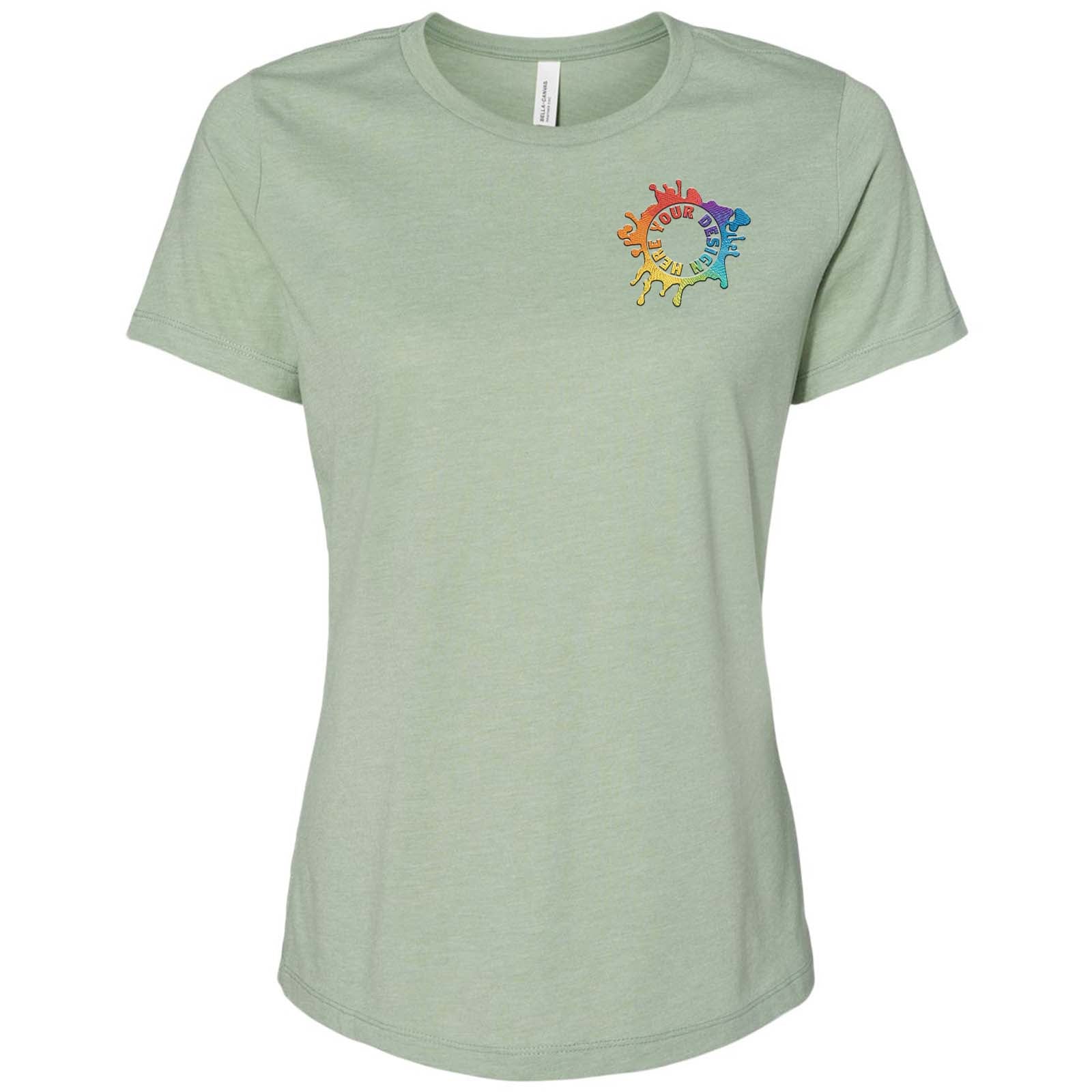 Bella + Canvas Women's Cotton/Polyester Blend T-Shirt Embroidery - Mato & Hash
