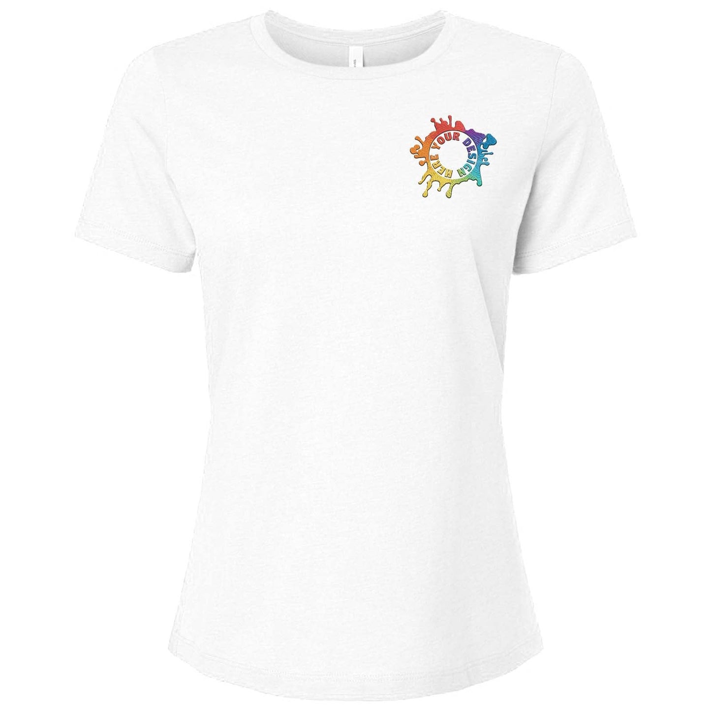 Bella + Canvas Women's Cotton/Polyester Blend T-Shirt Embroidery - Mato & Hash