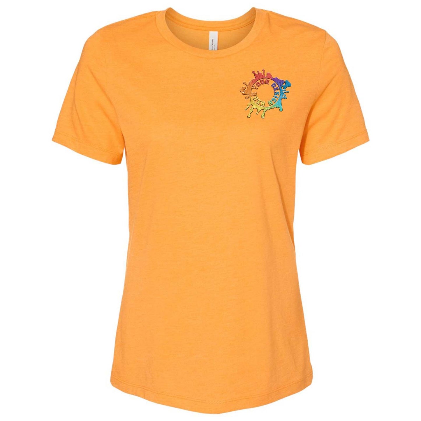 Bella + Canvas Women's Cotton/Polyester Blend T-Shirt Embroidery - Mato & Hash
