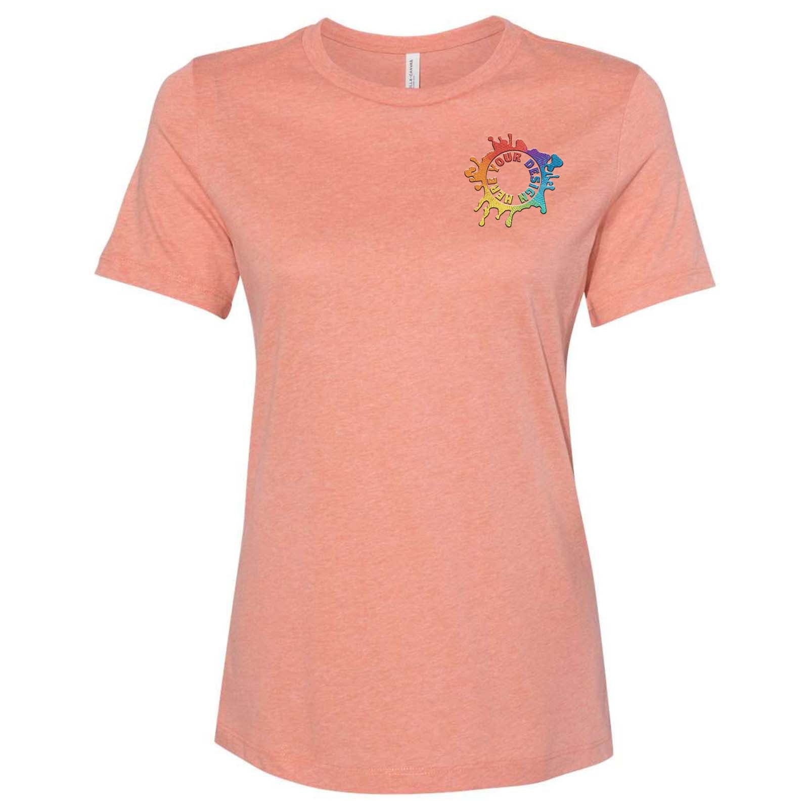 Bella + Canvas Women's Cotton/Polyester Blend T-Shirt Embroidery - Mato & Hash