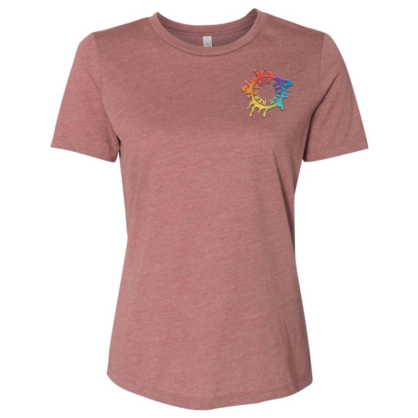 Bella + Canvas Women's Cotton/Polyester Blend T-Shirt Embroidery - Mato & Hash