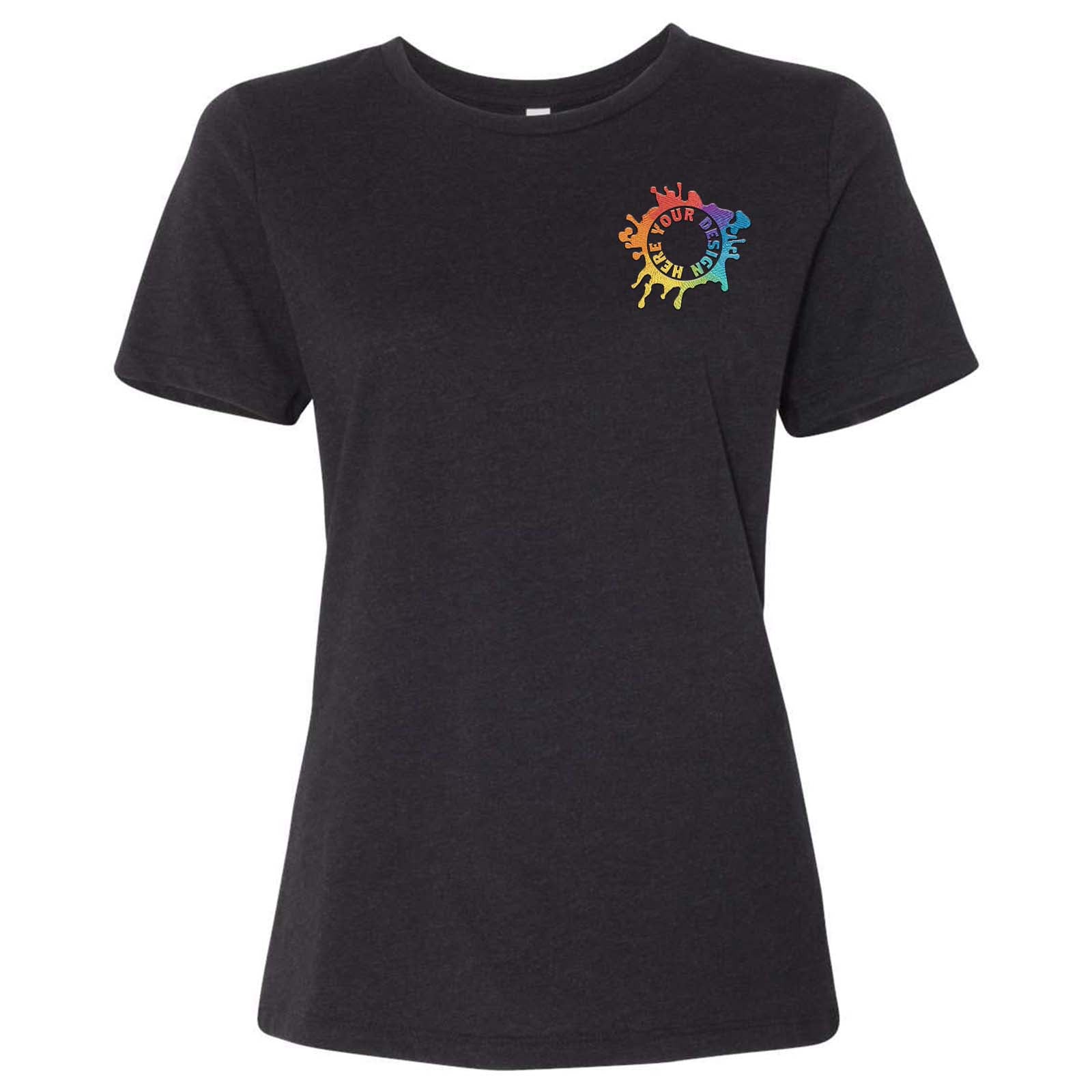 Bella + Canvas Women's Cotton/Polyester Blend T-Shirt Embroidery - Mato & Hash
