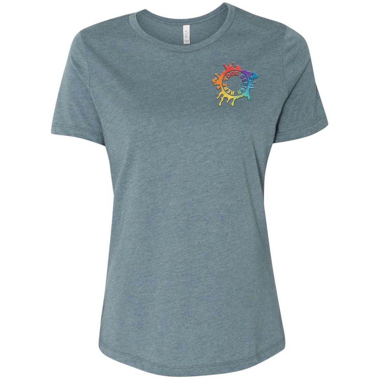 Bella + Canvas Women's Cotton/Polyester Blend T-Shirt Embroidery - Mato & Hash