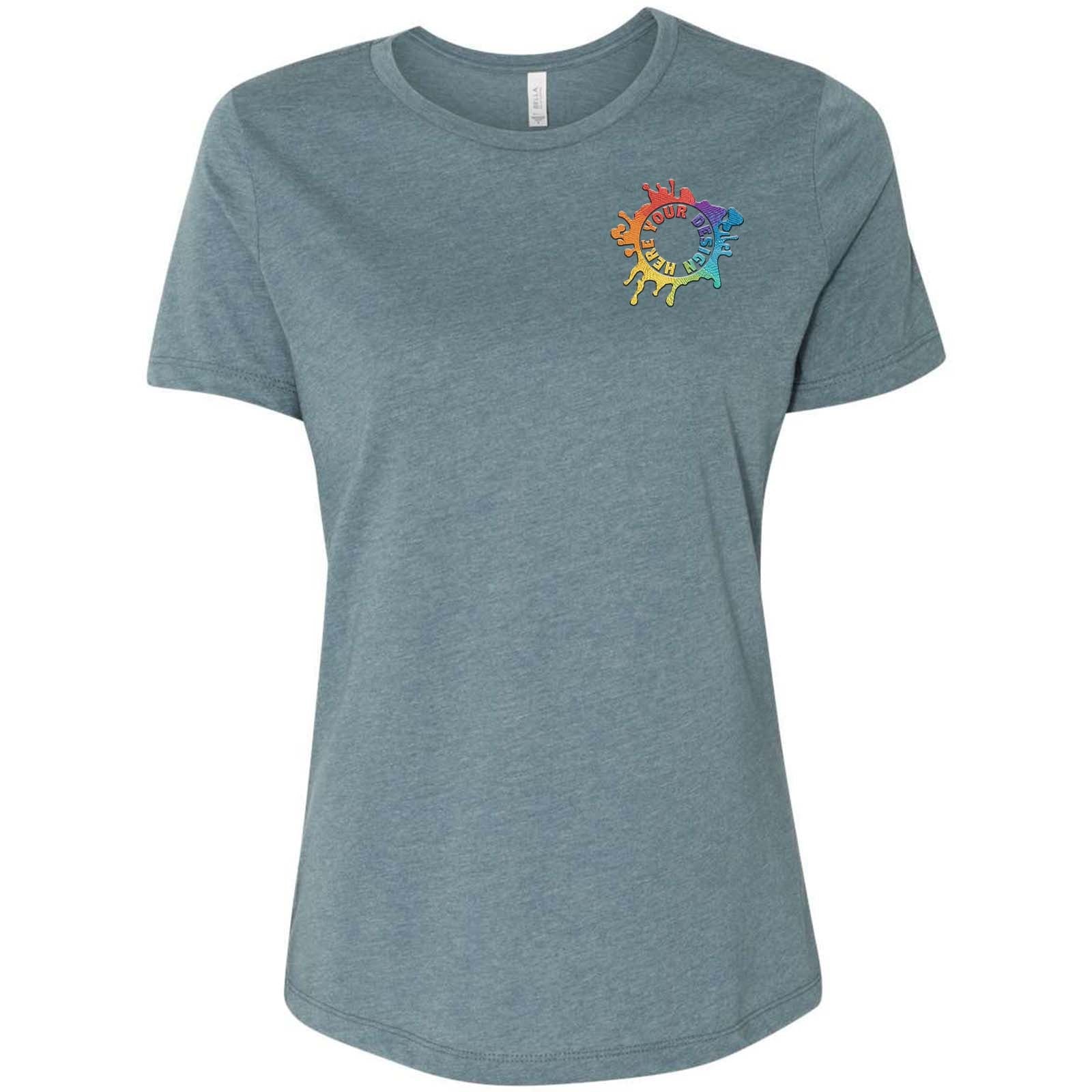 Bella + Canvas Women's Cotton/Polyester Blend T-Shirt Embroidery - Mato & Hash