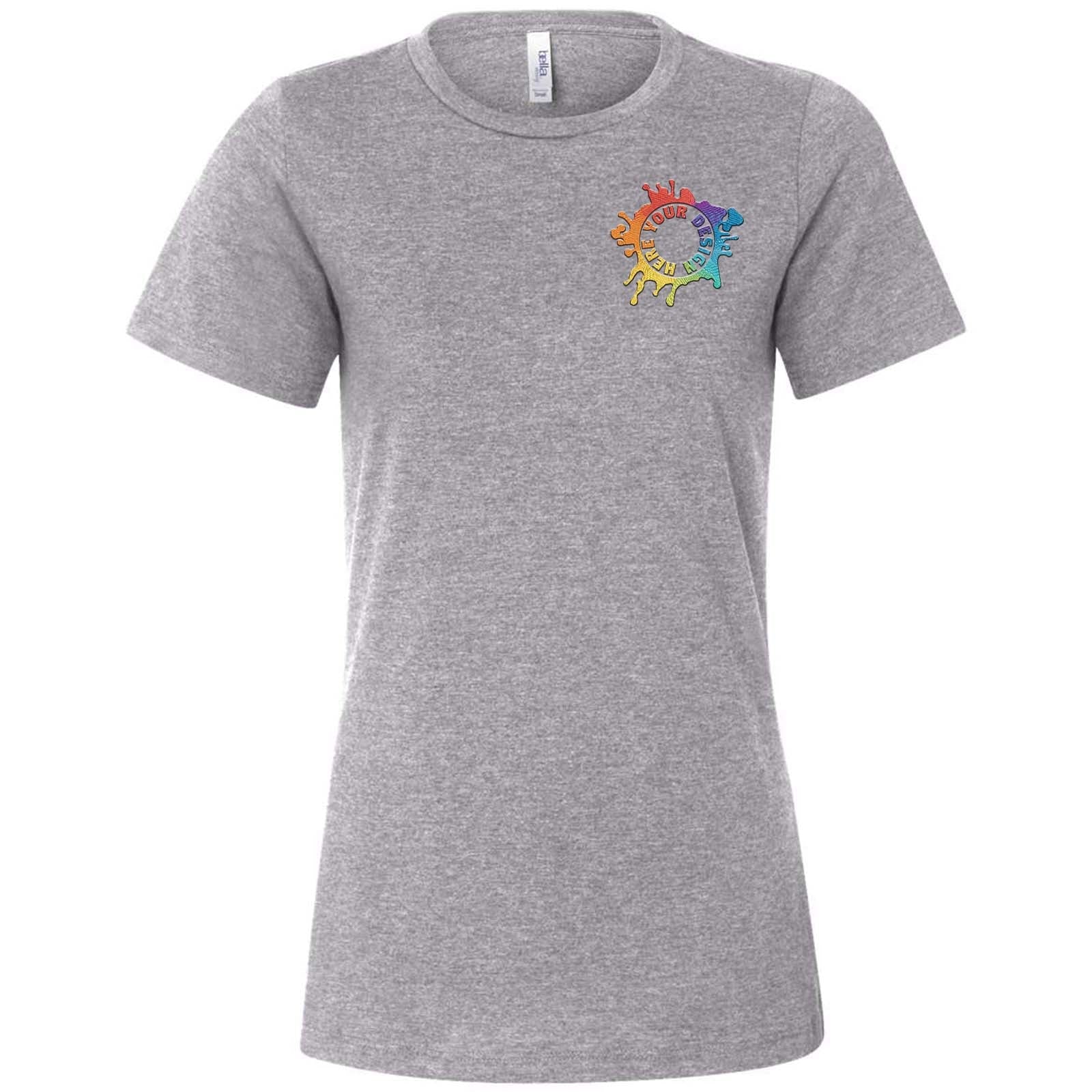 Bella + Canvas Women's Cotton/Polyester Blend T-Shirt Embroidery - Mato & Hash