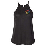Bella + Canvas Women's Flowy High-Neck Tank Top Embroidery - Mato & Hash