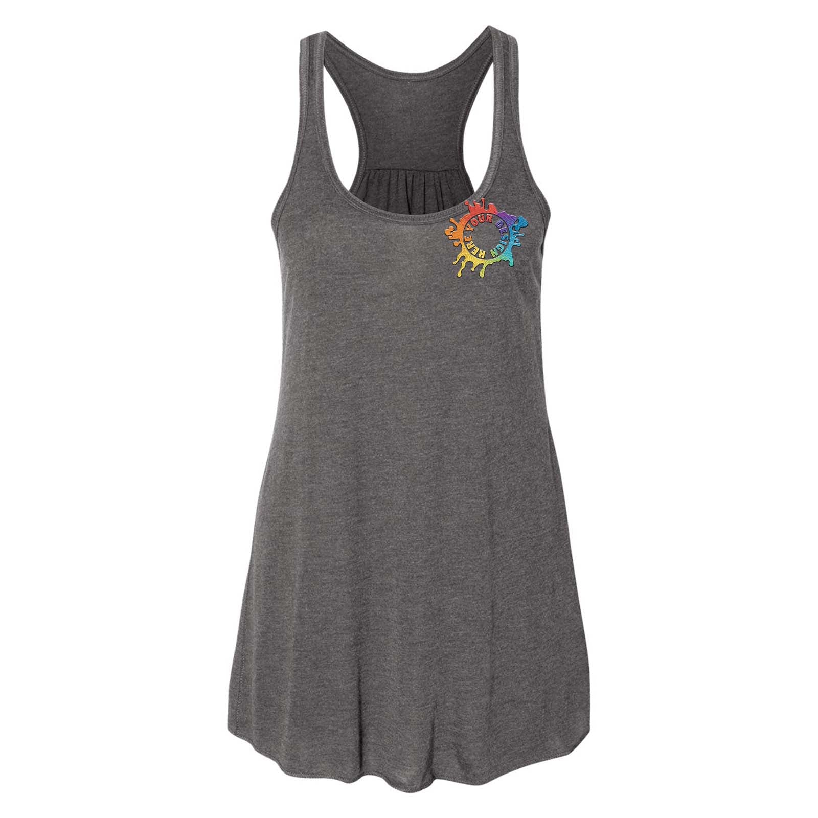 Bella + Canvas Women's Flowy Racerback Tank Top Embroidery - Mato & Hash