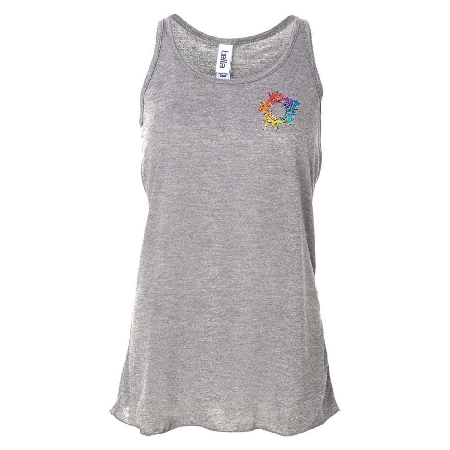 Bella + Canvas Women's Flowy Racerback Tank Top Embroidery - Mato & Hash