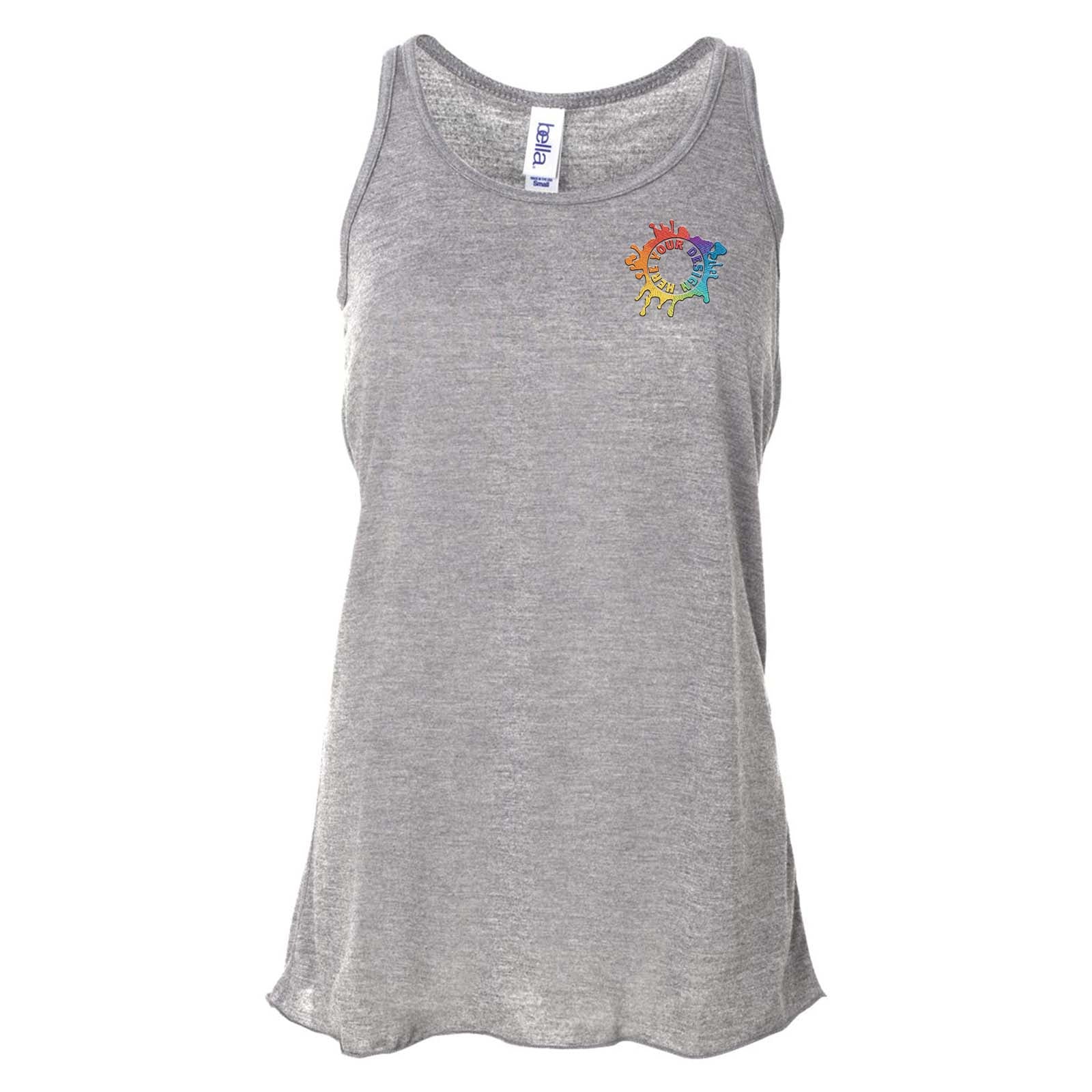 Bella + Canvas Women's Flowy Racerback Tank Top Embroidery - Mato & Hash