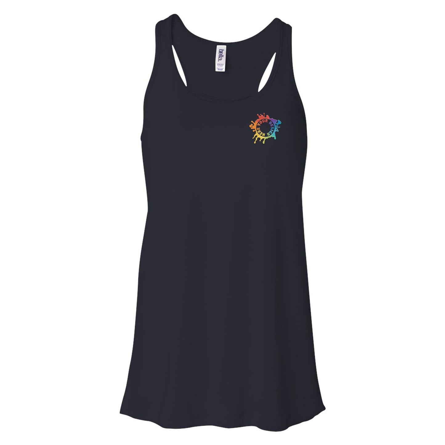 Bella + Canvas Women's Flowy Racerback Tank Top Embroidery - Mato & Hash