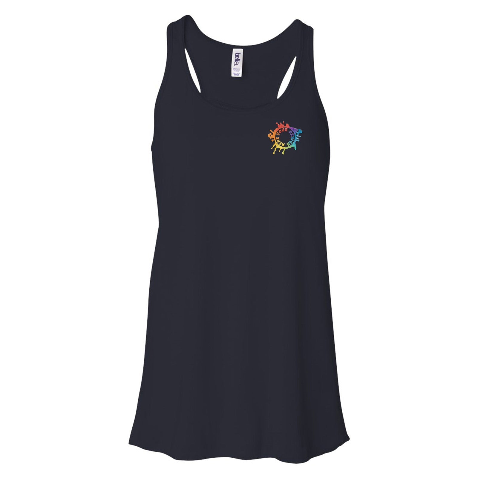 Bella + Canvas Women's Flowy Racerback Tank Top Embroidery - Mato & Hash