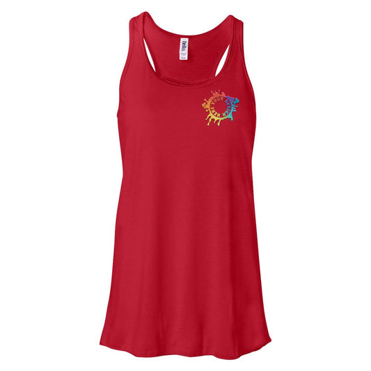 Bella + Canvas Women's Flowy Racerback Tank Top Embroidery - Mato & Hash