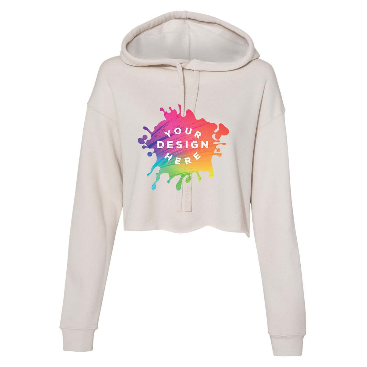 Bella + Canvas Women's Sponge Fleece Cropped Fleece Hoodie - Mato & Hash