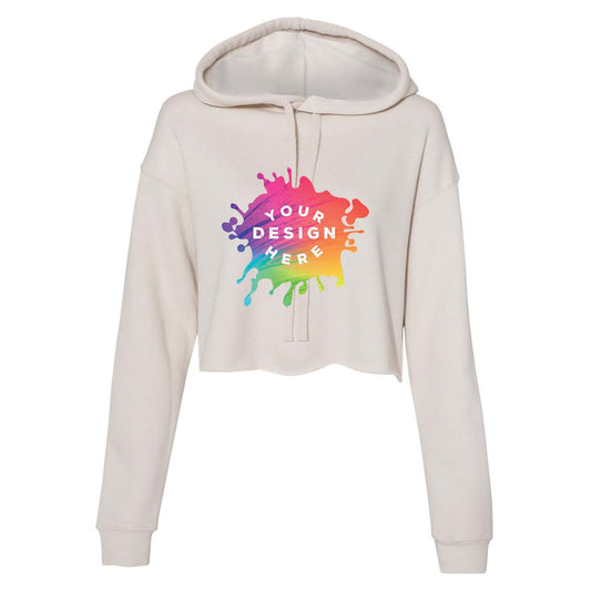 Bella + Canvas Women's Sponge Fleece Cropped Fleece Hoodie - Mato & Hash