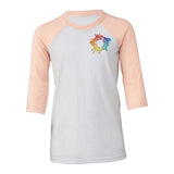 Bella + Canvas Youth 3/4-Sleeve Baseball Raglan T-Shirt Embroidery - Mato & Hash