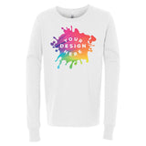Bella + Canvas Youth Unisex 100% Cotton Long Sleeve T-Shirt - Mato & Hash