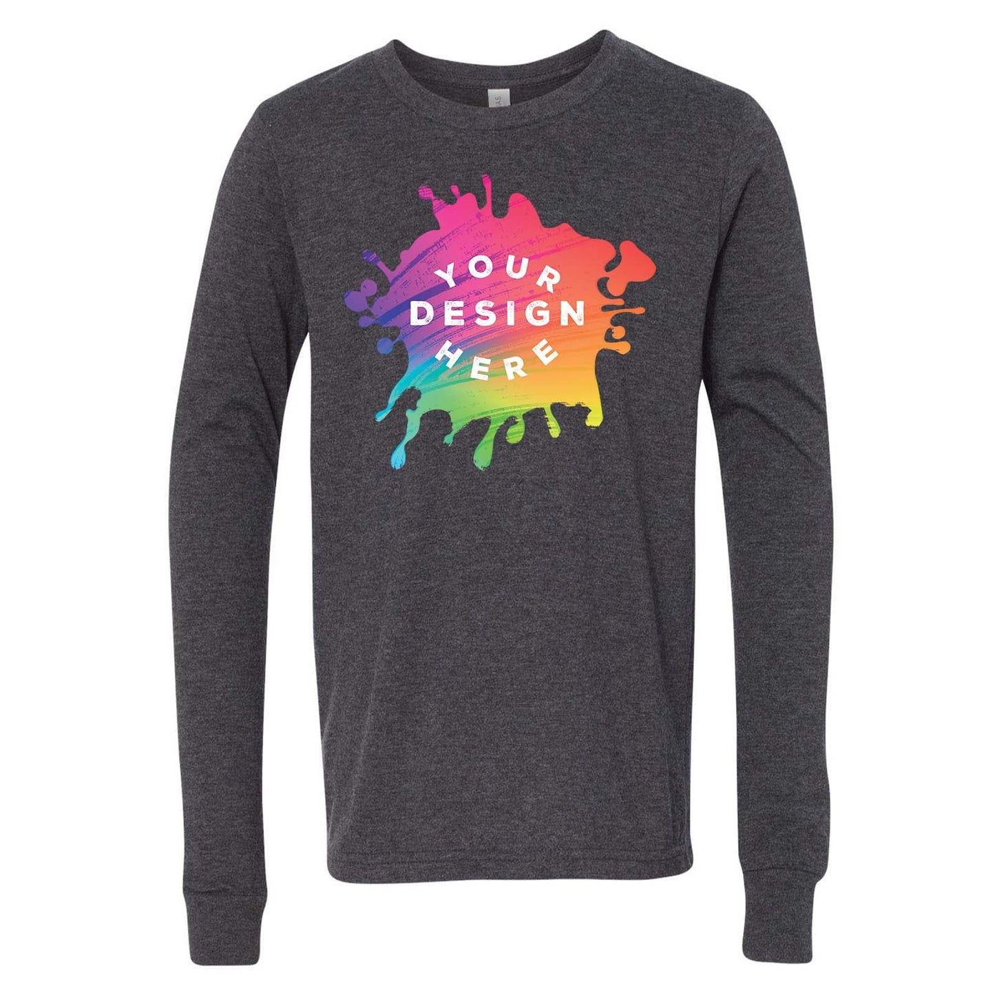 Bella + Canvas Youth Unisex 100% Cotton Long Sleeve T-Shirt - Mato & Hash