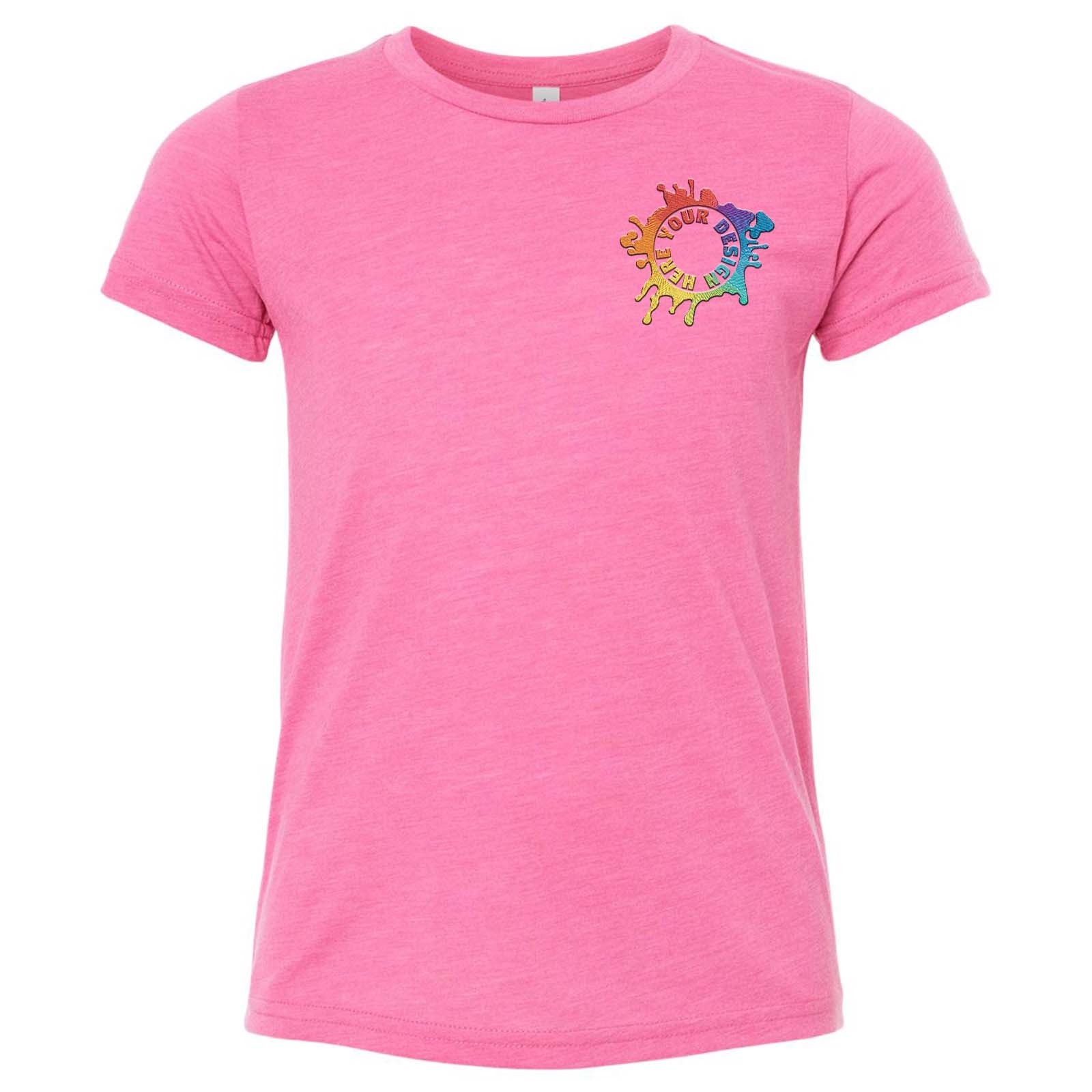 Bella + Canvas Youth Unisex Triblend T-Shirt Embroidery - Mato & Hash