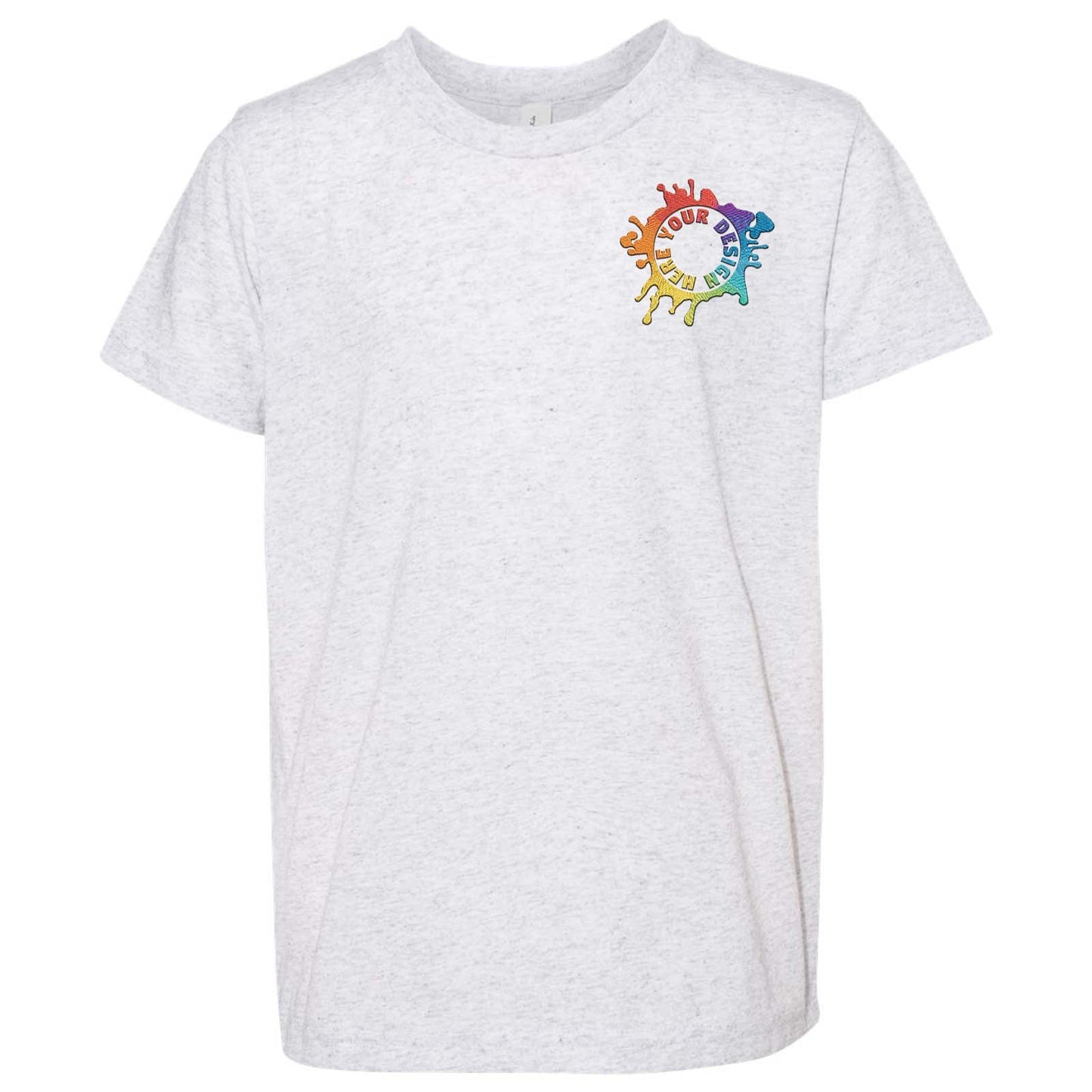 Bella + Canvas Youth Unisex Triblend T-Shirt Embroidery - Mato & Hash