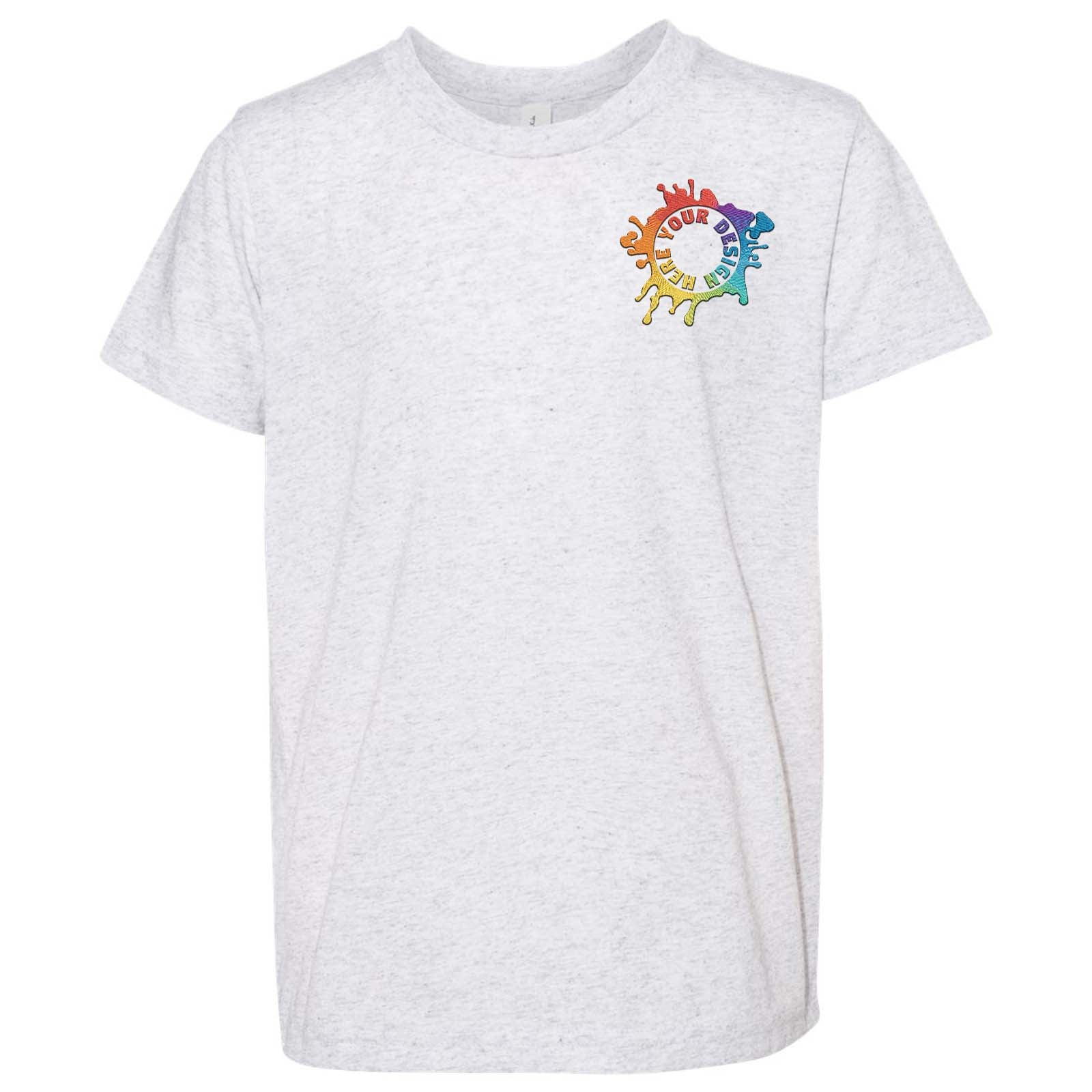 Bella + Canvas Youth Unisex Triblend T-Shirt Embroidery - Mato & Hash