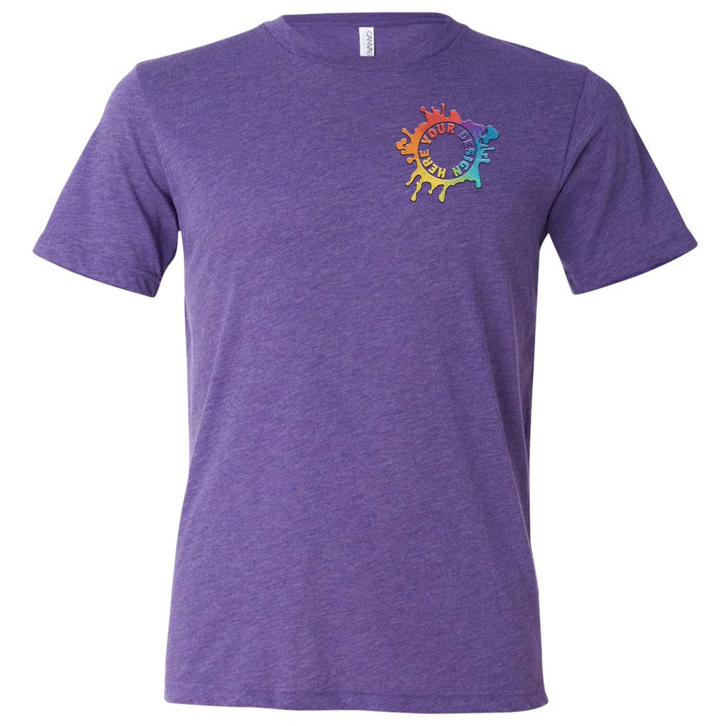 Bella + Canvas Youth Unisex Triblend T-Shirt Embroidery - Mato & Hash
