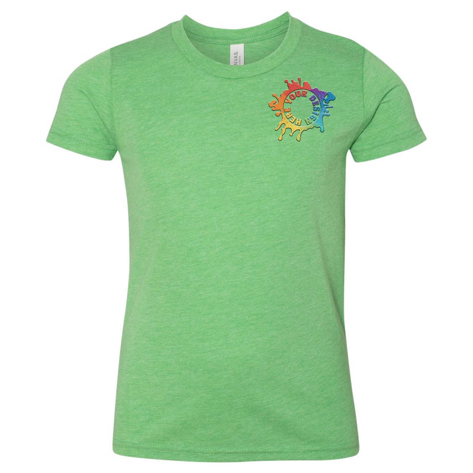 Bella + Canvas Youth Unisex Triblend T-Shirt Embroidery - Mato & Hash